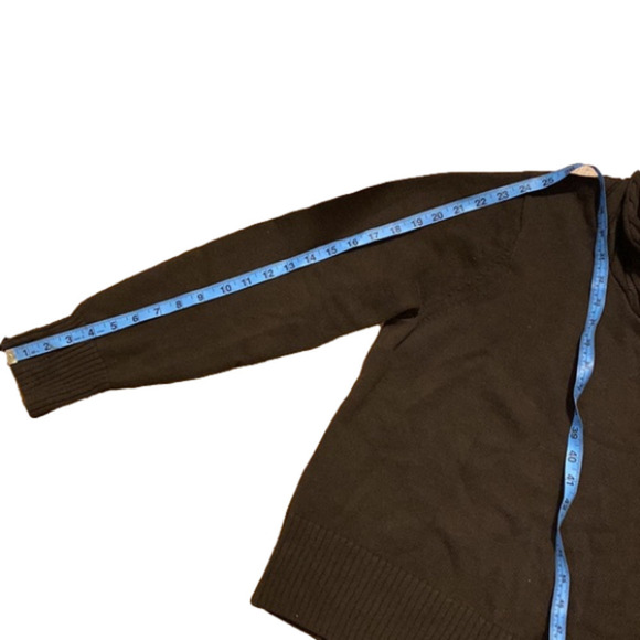 Jeanne Pierre Women’s Cotton Brown Cowl Neck Long Sleeve Sweater Ribbed Cuffs XL - Picture 5 of 8